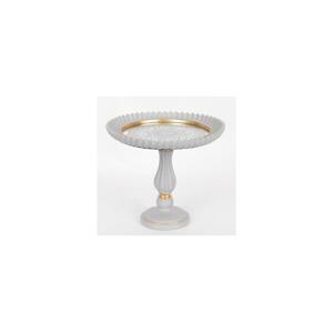Eurolamp Dekorační podnos pr. 23,5 cm bílá/zlato