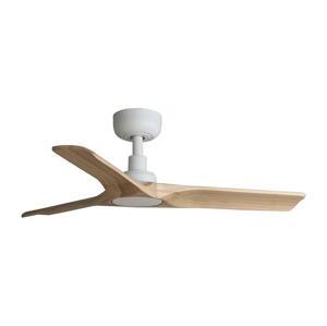 FARO Barcelona FARO 33805WT - Stropní látor HEYWOOD S dřevo/bílá pr. 90 cm WT + DO