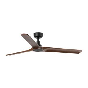 FARO Barcelona FARO 33809WT - Stropní látor HEYWOOD L dřevo/černá pr. 132 cm WT + DO