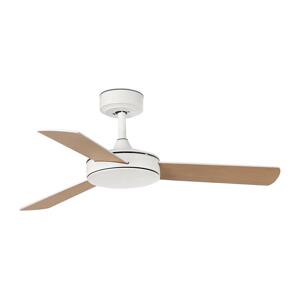 FARO Barcelona FARO 33603DCWT- Stropní látor MINI MALLORCA S hnědá/bílá pr. 106 cm WT + DO