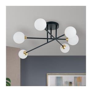 Orion Orion DL 7-786/6 - Přisazený lustr SNOWWHITE 6xG9/20W/230V pr. 84 cm černá/zlatá